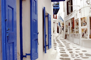 Calles de Mykonos Grecia